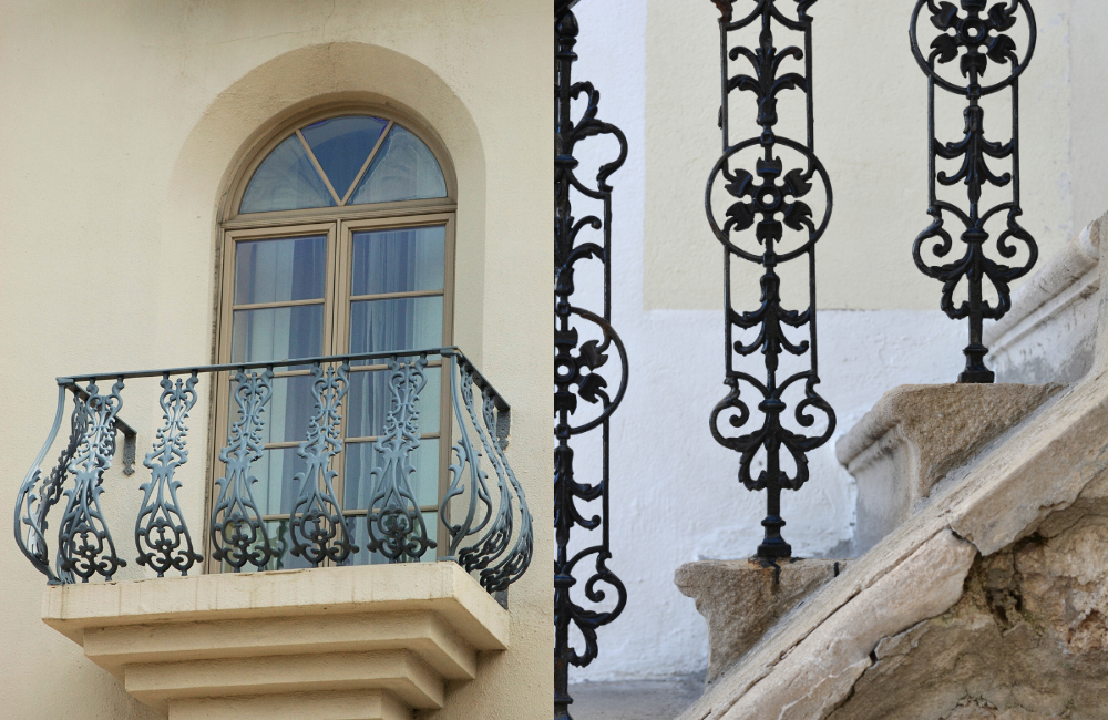 ตัวอย่างงานเหล็กดัดอิตาลี