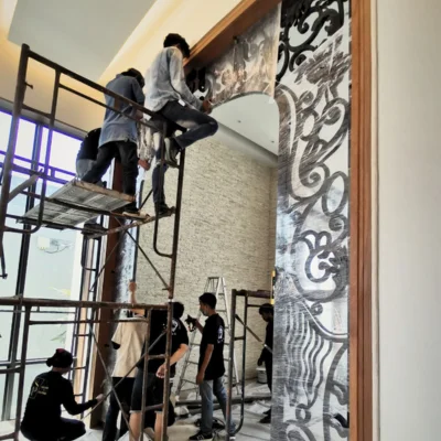 ติดตั้งโถงทางเดิน