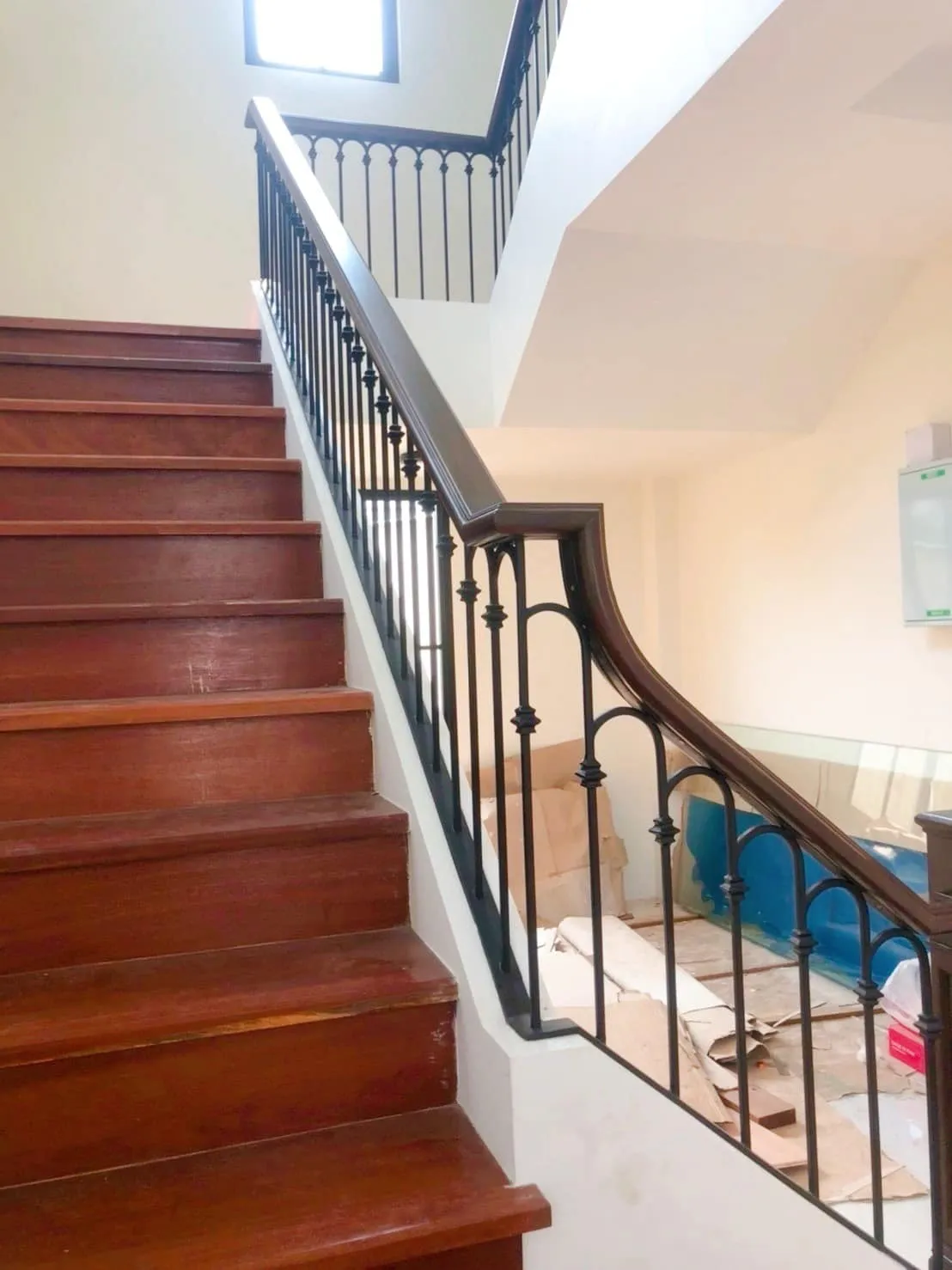 Stair railing design steel