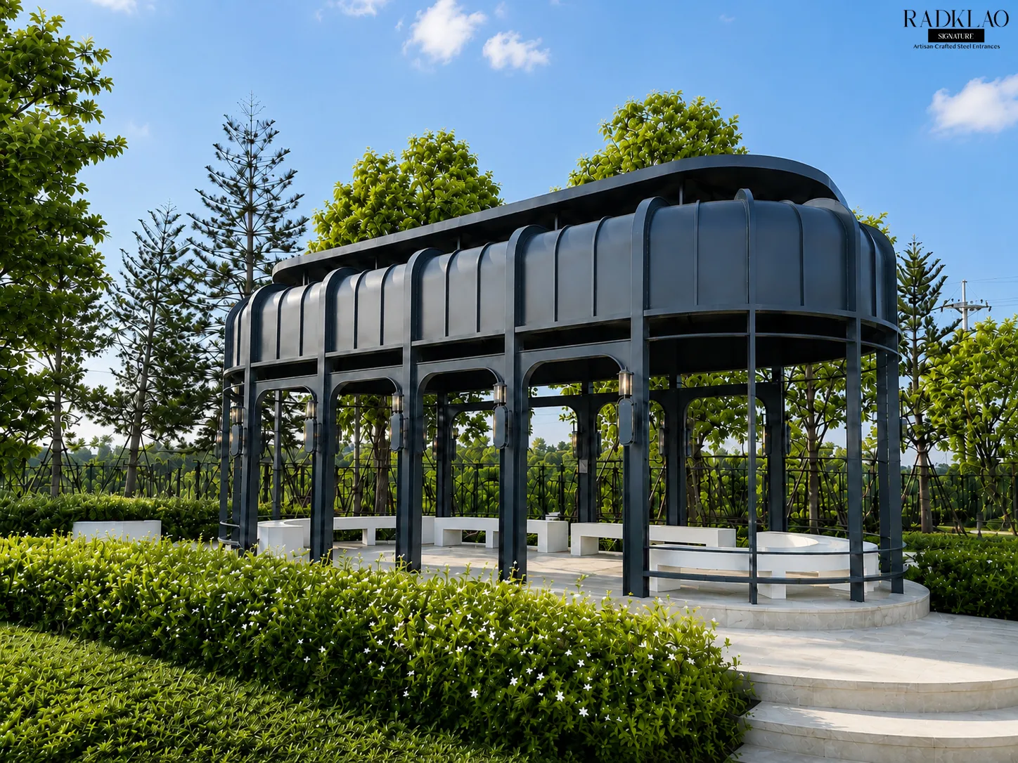 Gazebo in graden